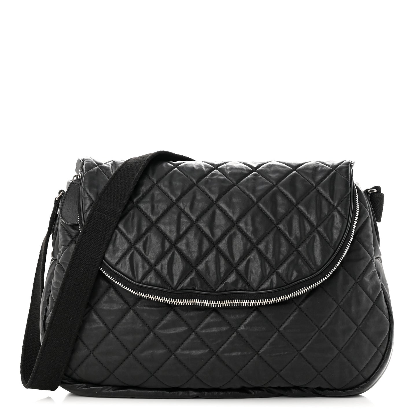 Nylon Quilted XL Coco Cocoon Messenger Black