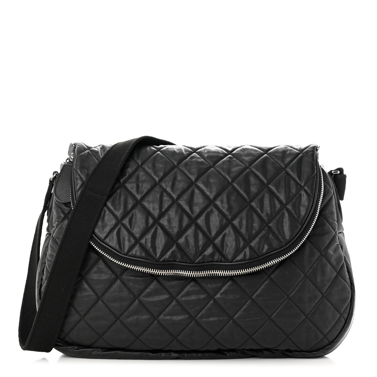 Chanel Nylon Quilted XL Coco Cocoon Messenger Black 1 of 10