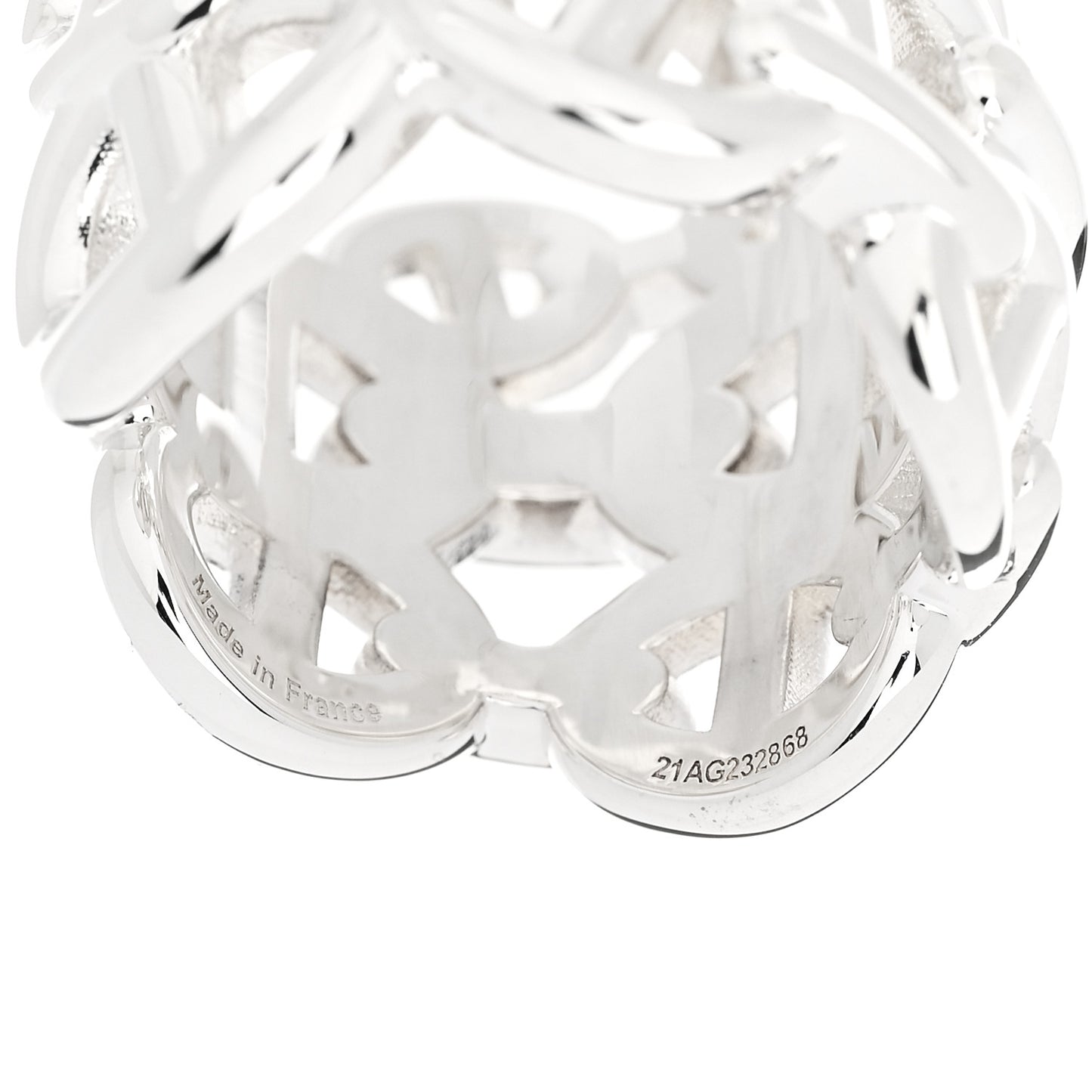 Sterling Silver GM Chaine d'Ancre Enchainee Band Ring 52 6