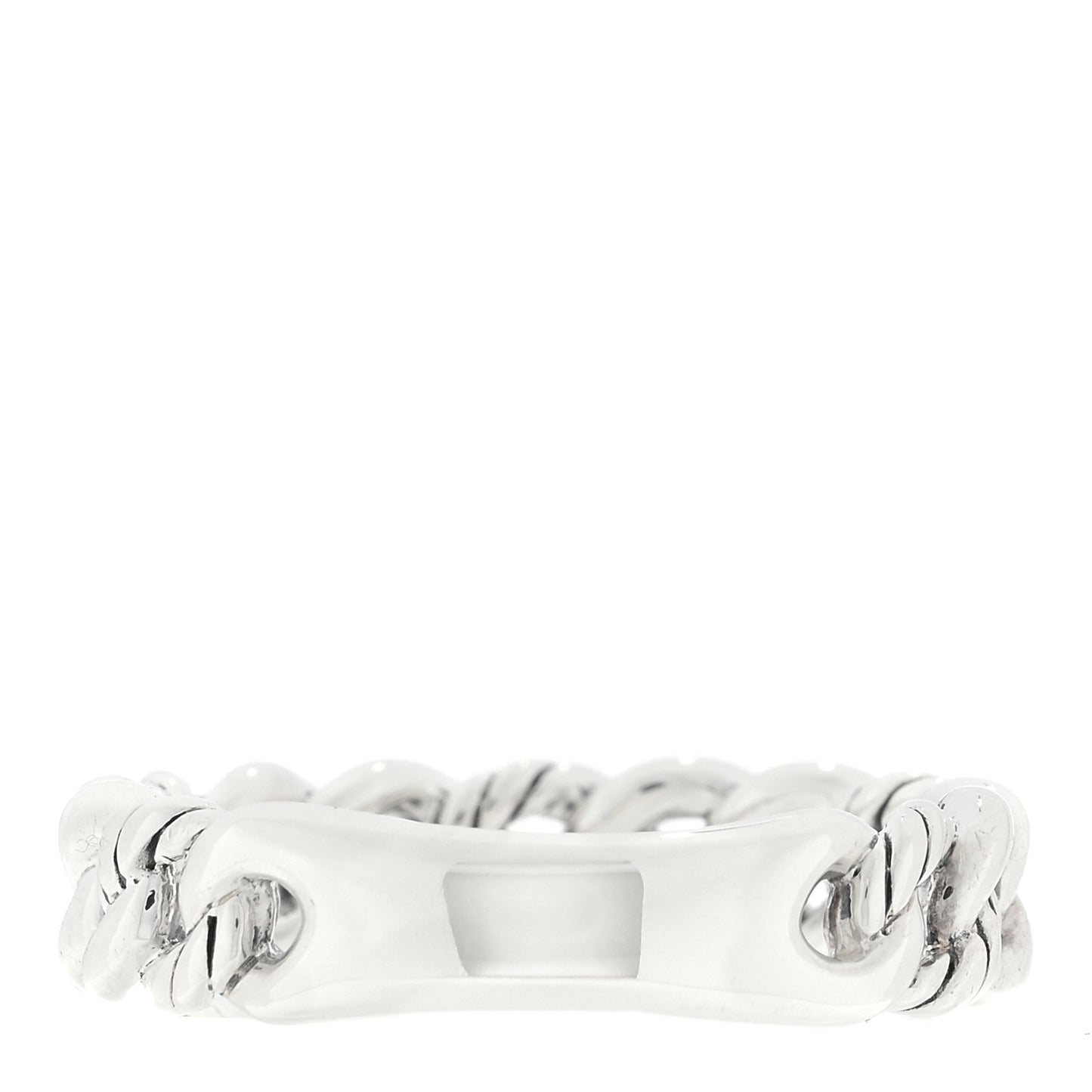 Sterling Silver Narrow Belmont Curb Link Ring 57 8