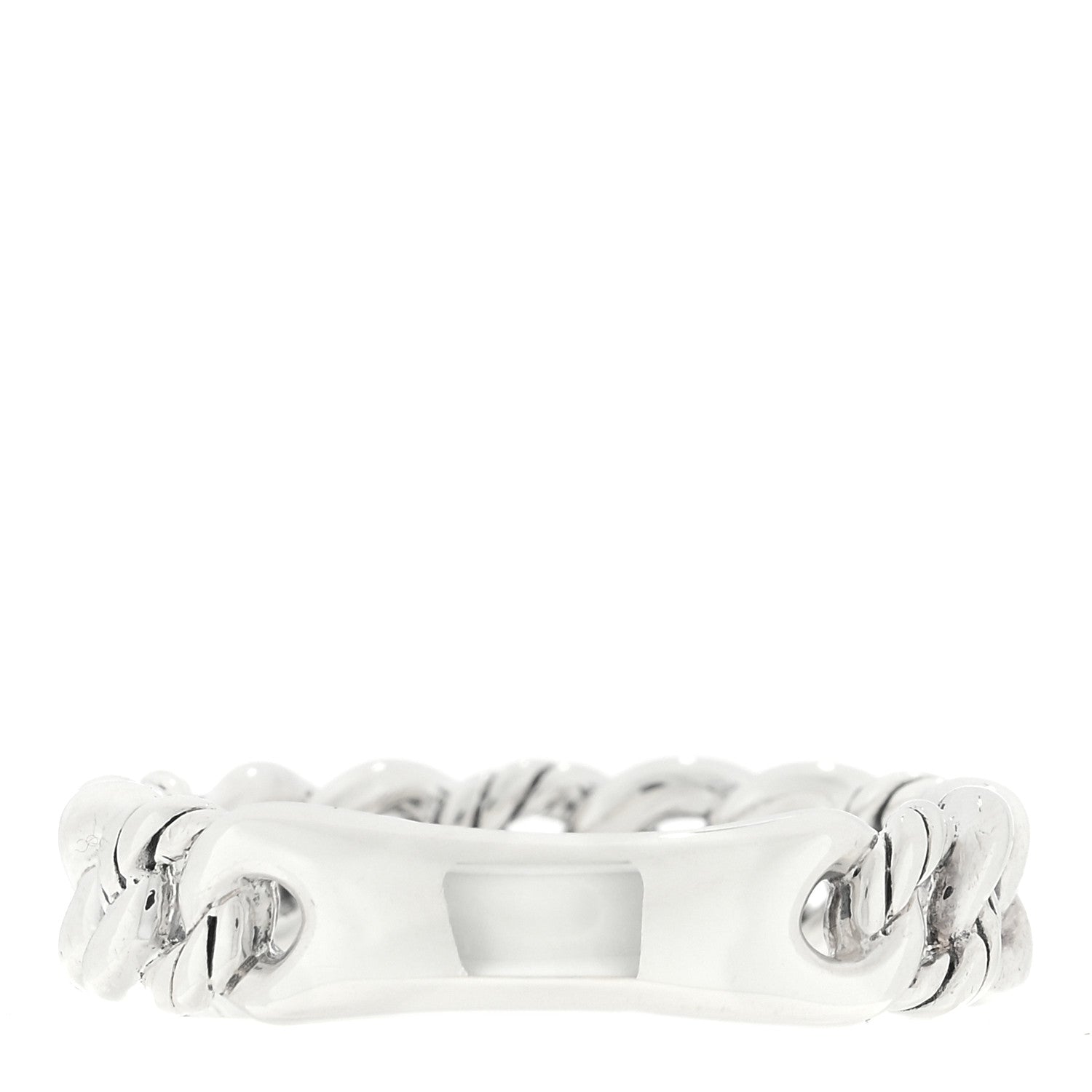 David Yurman Sterling Silver Narrow Belmont Curb Link Ring 57 8 1 of 4