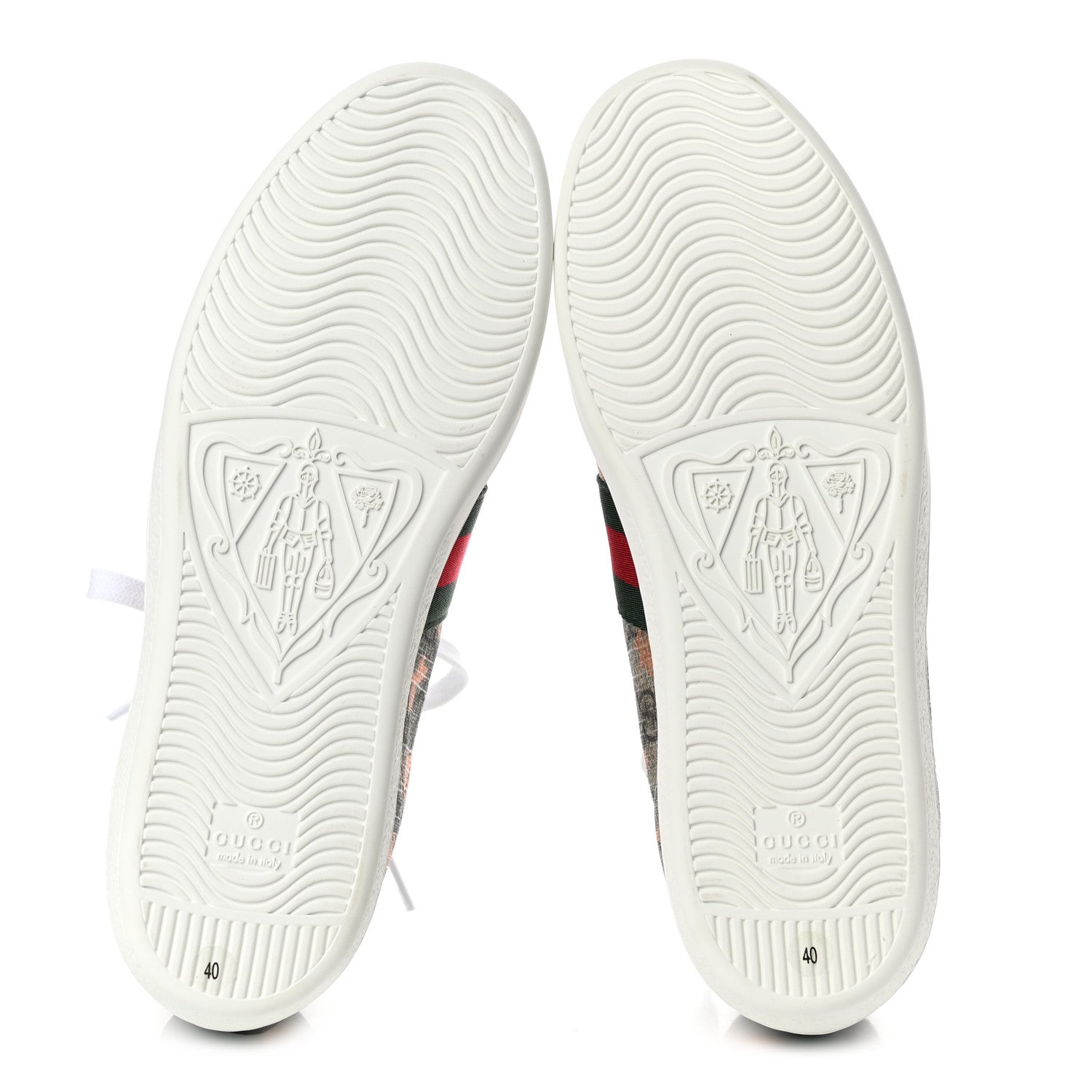 Gucci GG Supreme Monogram Berry Web Womens Ace Sneakers 40 Beige Light Copper Black 5 of 8