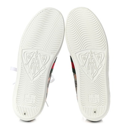 Gucci GG Supreme Monogram Berry Web Womens Ace Sneakers 40 Beige Light Copper Black 5 of 8