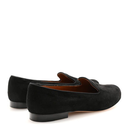 Valentino Garavani Suede Slipper Flats 36.5 Black 5 of 10