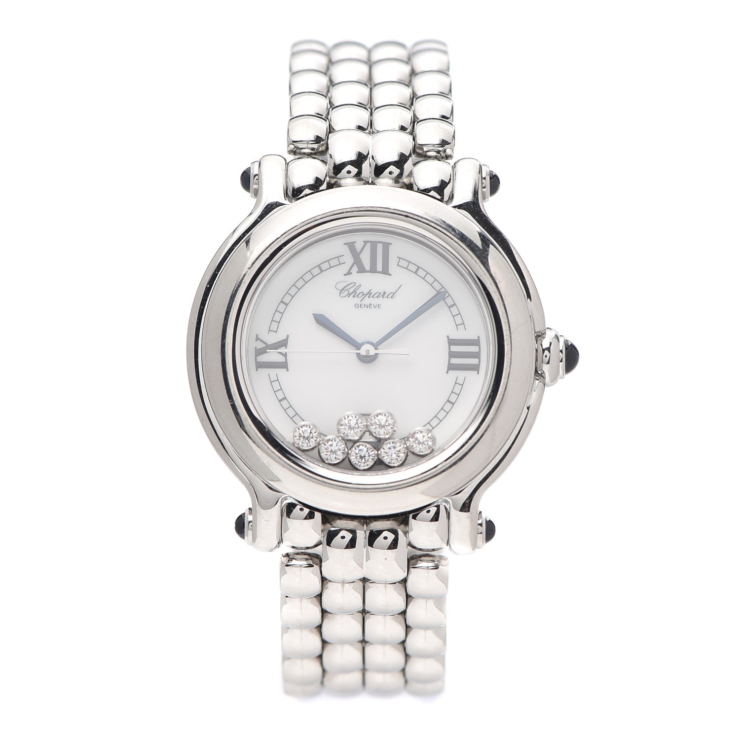 Chopard Stainless Steel 7 Diamond 32mm Happy Sport Quartz Watch 1 of 6