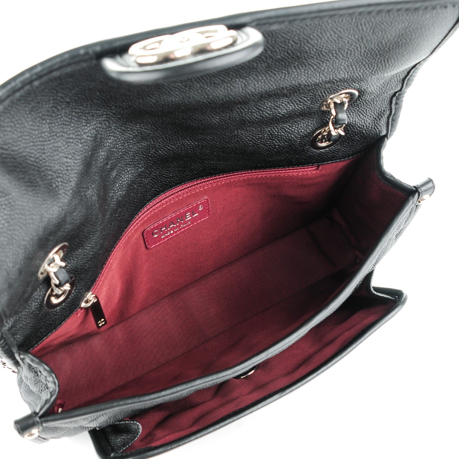 Chanel Caviar Quilted Medium French Riviera Flap Black 5 of 8