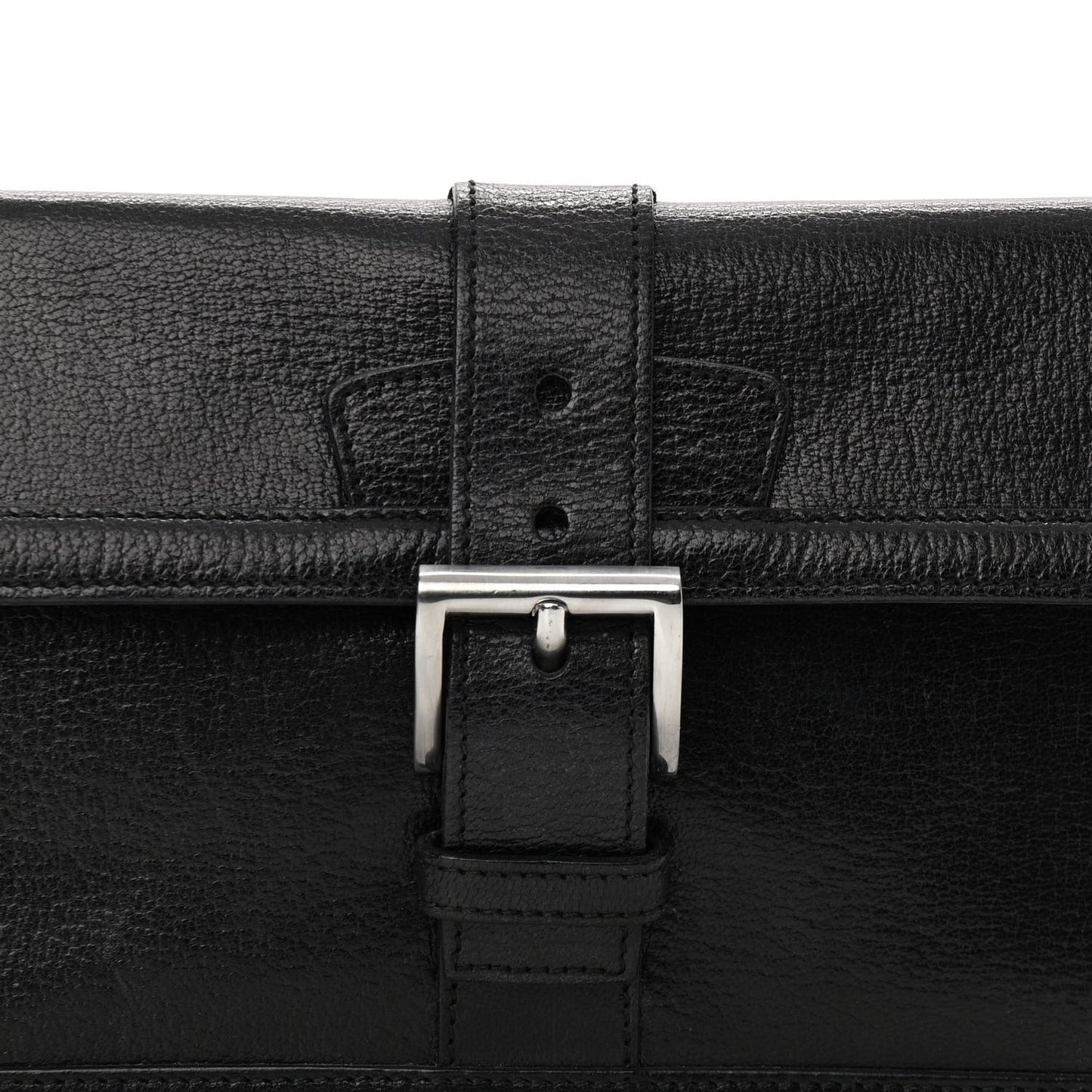 Goatskin Flap Bag Black