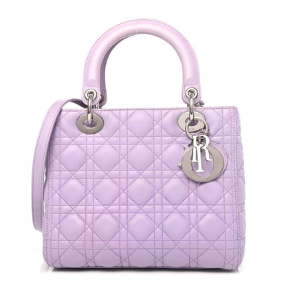 Christian Dior Lambskin Cannage Medium Lady Dior Purple 1 of 4