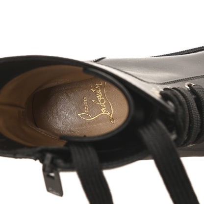 Christian Louboutin Calfskin Spikes TS Croc Flat Boots 35.5 Black 8 of 8