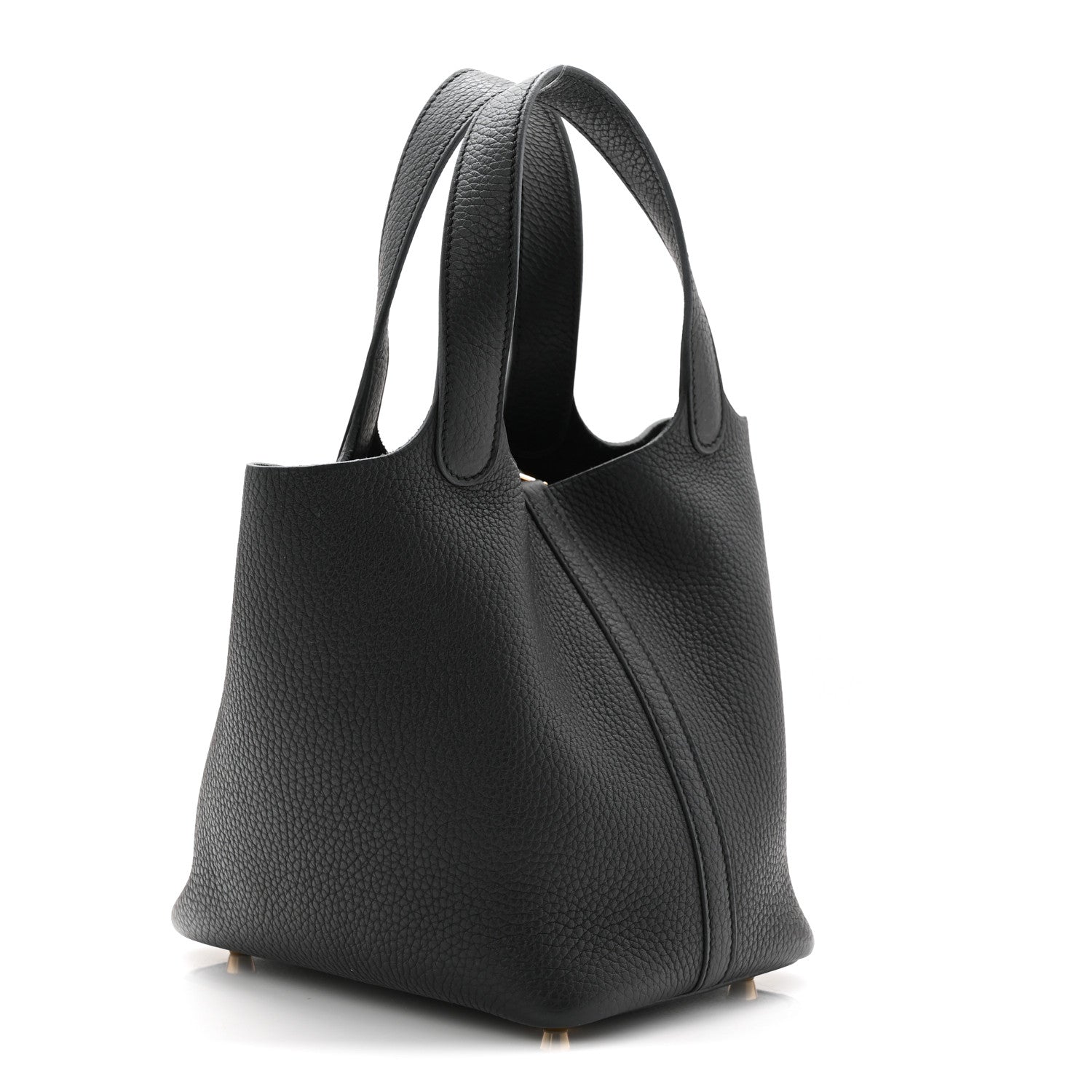 Hermes Taurillon Clemence Picotin Lock 18 PM Black 3 of 11