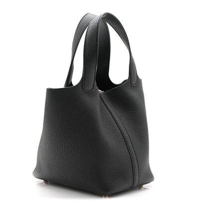 Hermes Taurillon Clemence Picotin Lock 18 PM Black 3 of 11