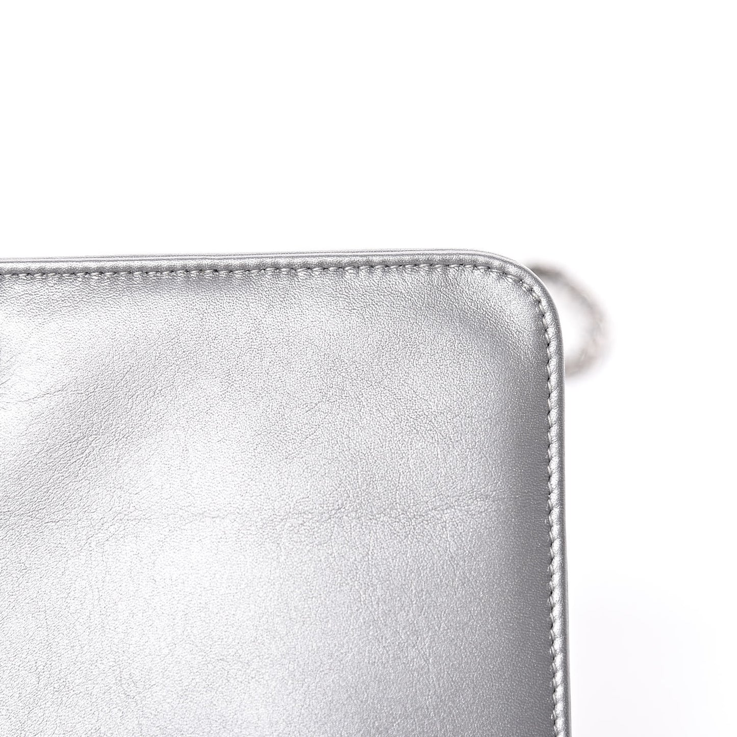 Patent Strass Wallet On Chain WOC Silver
