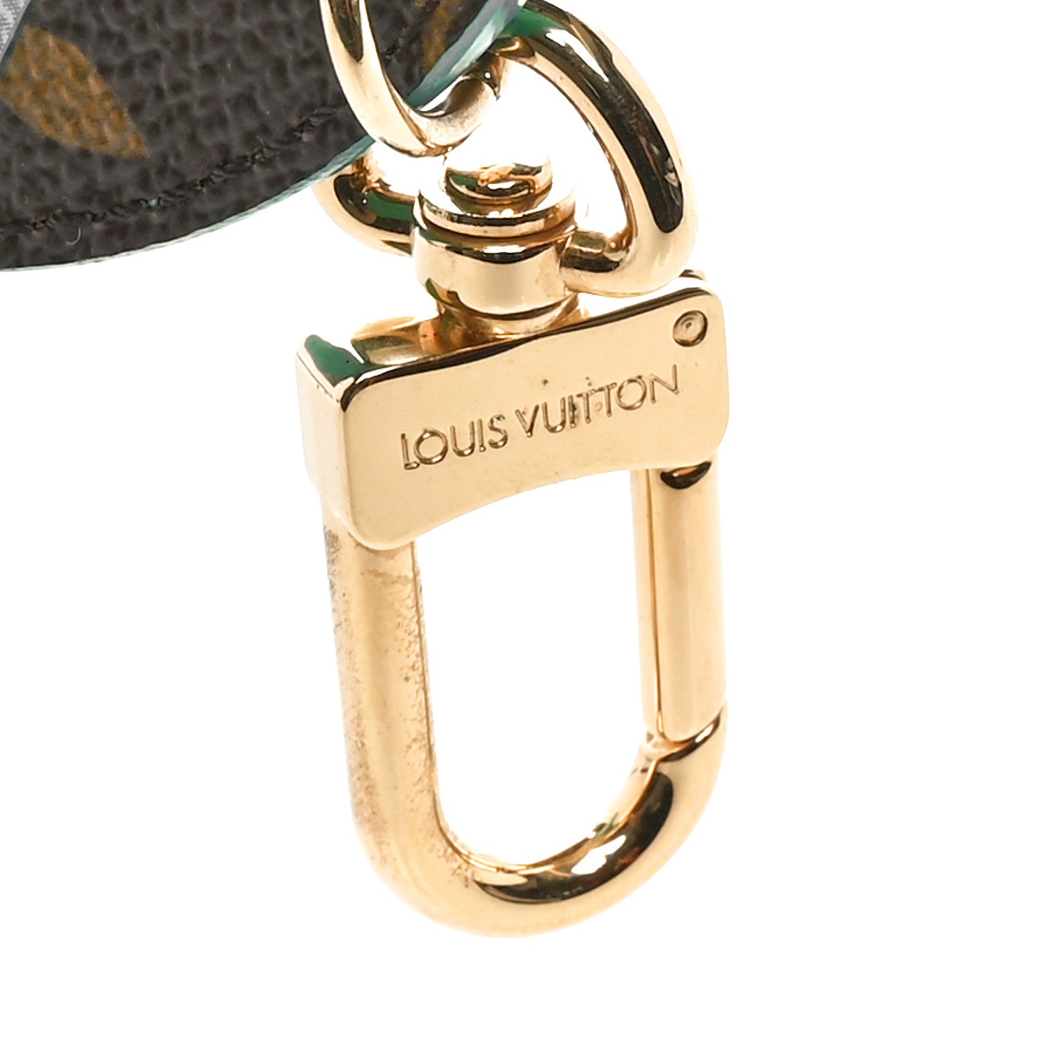 Louis Vuitton Monogram Illustre V Bag Charm Key Ring Turquoise 5 of 5