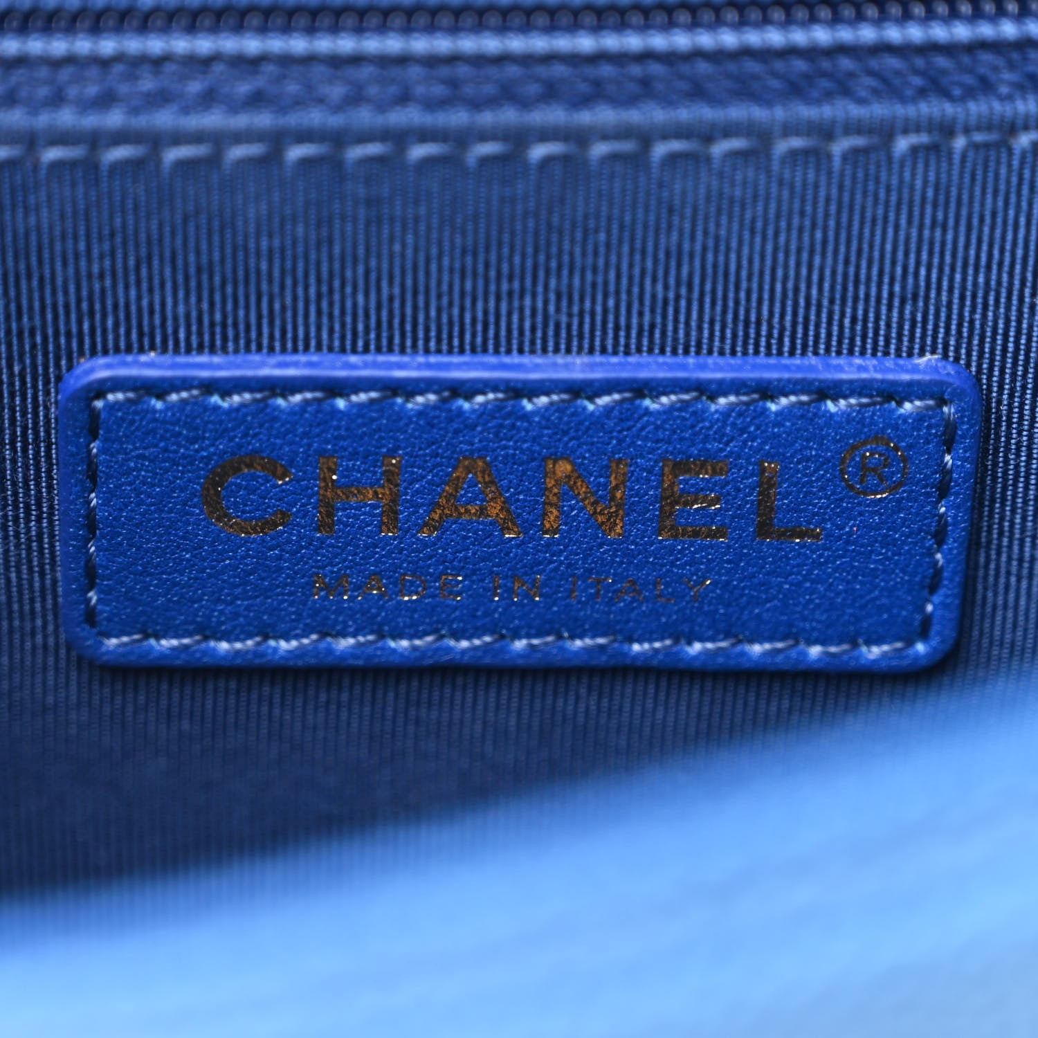 Chanel Caviar Quilted Sunset On The Sea Waist Bag Blue 6 of 12