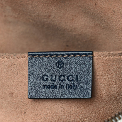 Gucci Vintage Effect Calfskin Matelasse Diagonal Small Torchon GG Marmont Chain Shoulder Bag Mystic White Blue Agata 6 of 17