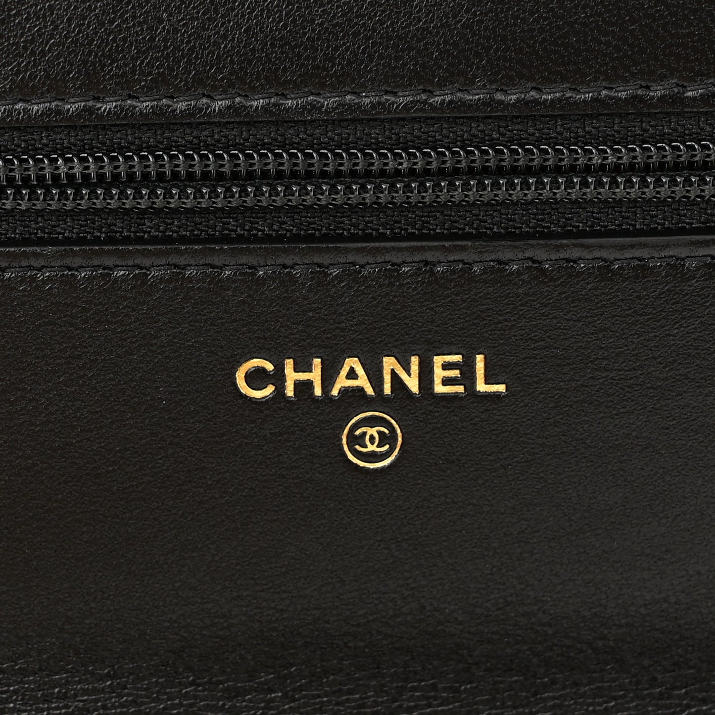 Lambskin Quilted Chanel 19 Wallet On Chain WOC Black