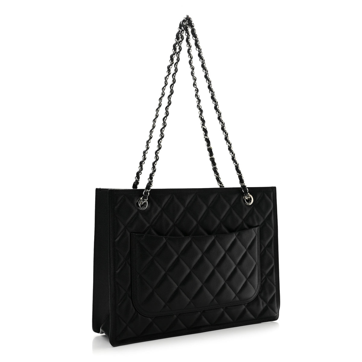 Chanel Caviar Quilted Large Shopping Tote Black 2 of 11