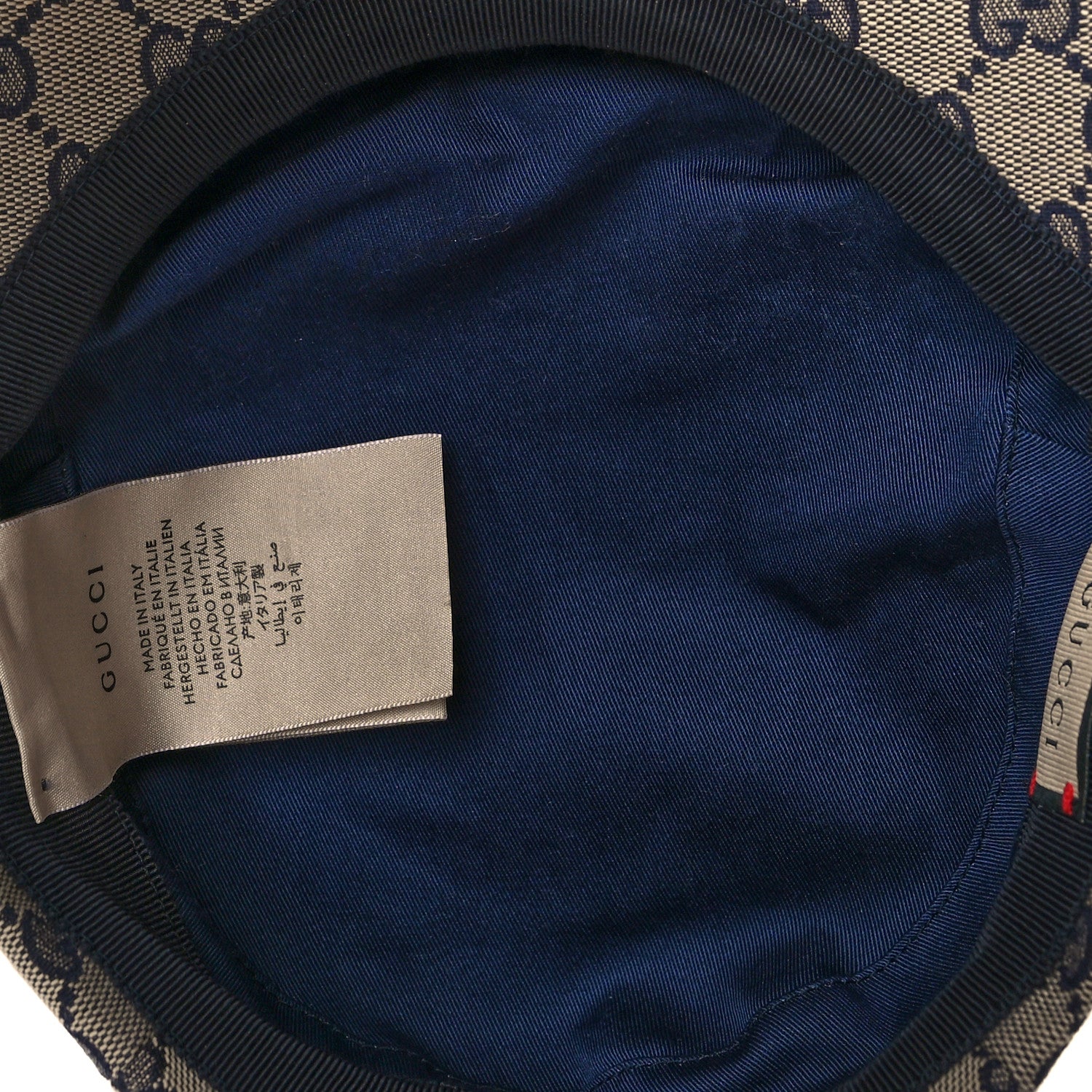 Gucci Monogram Flat Cap XS Navy 6 of 8