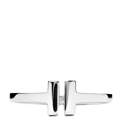 Tiffany Sterling Silver T Square Ring 54 6.75 1 of 5