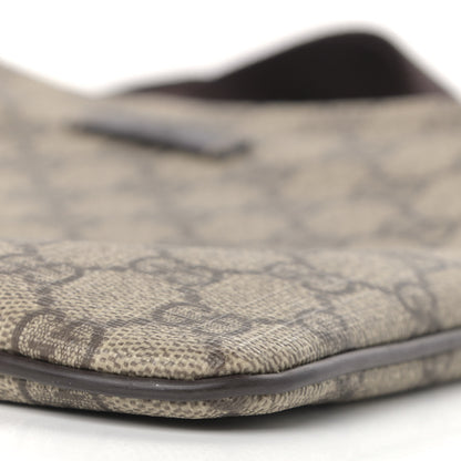 Gucci GG Supreme Monogram Small Flat Messenger Bag Dark Brown 8 of 9