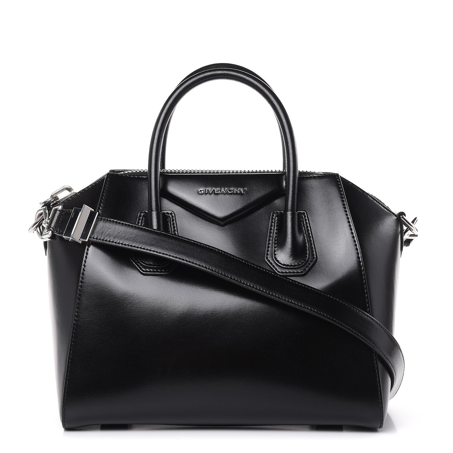 Givenchy Shiny Lord Calfskin Small Antigona Black 1 of 12