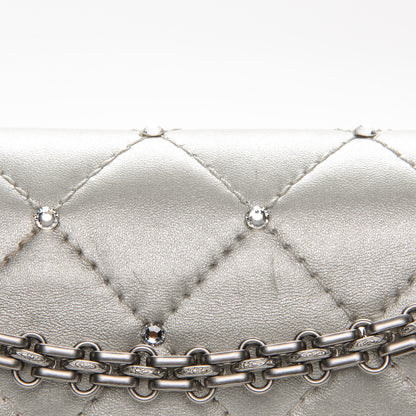 Chanel Metallic Lambskin Crystal 2.55 Reissue 227 Flap Pale Gold 9 of 18