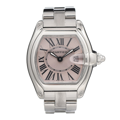 Cartier Stainless Steel 31mm Roadster Quartz Watch Pink 1 of 7