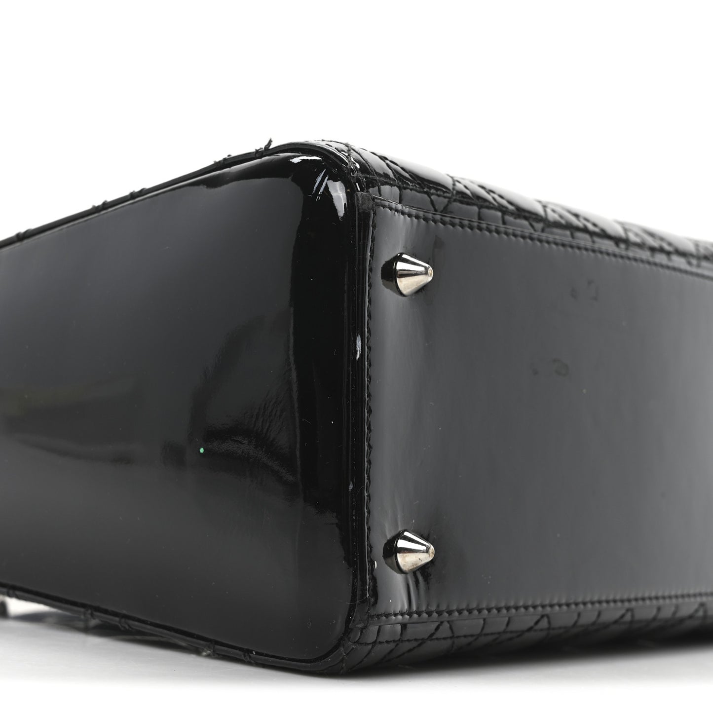 Patent Cannage Medium Lady Dior Black