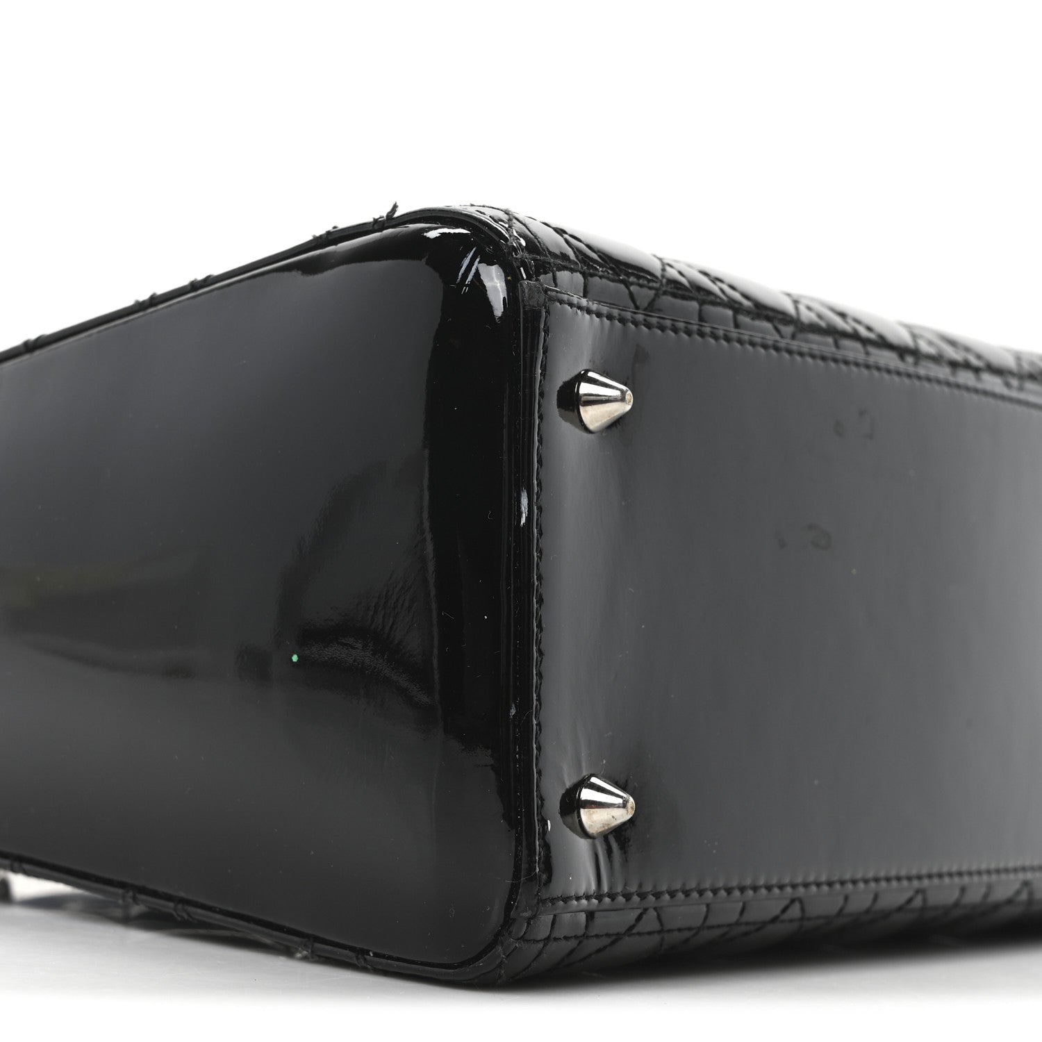 Christian Dior Patent Cannage Medium Lady Dior Black 9 of 10