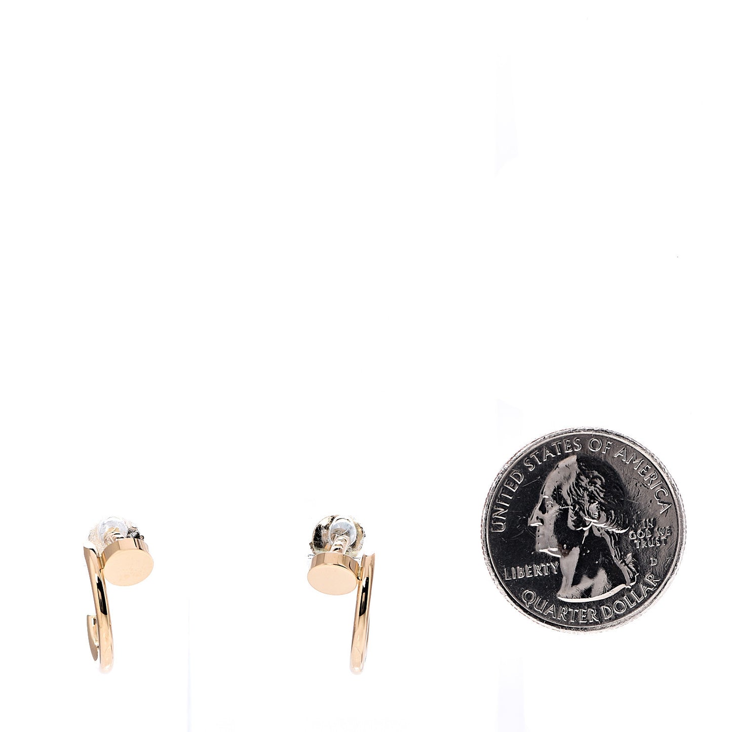 18K Yellow Gold Juste Un Clou Hoop Earrings