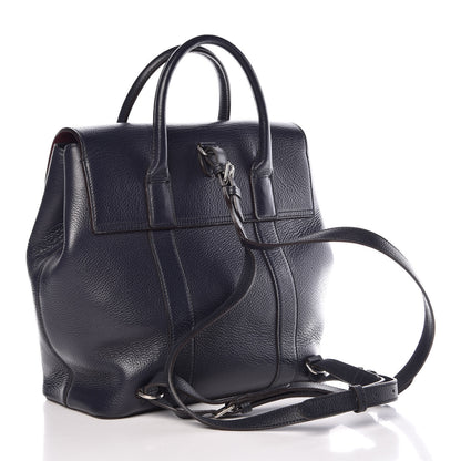 Mulberry Classic Grain Calfskin Small Bayswater Backpack Midnight Blue 3 of 14