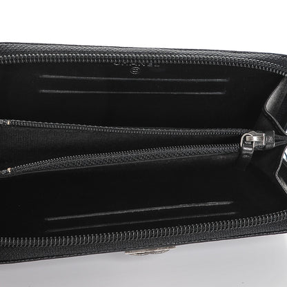 Chanel Caviar Quilted Small Boy Zip Around Wallet Black 5 of 8