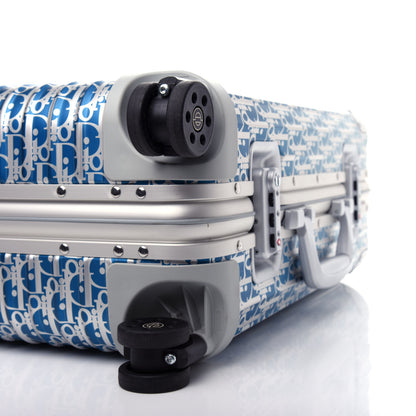 Christian Dior X RIMOWA Aluminum Gradient Cabin Luggage Blue Multi 7 of 11