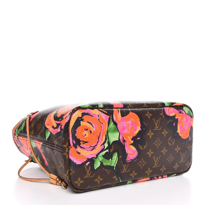 Louis Vuitton Monogram Roses Neverfull MM 4 of 14