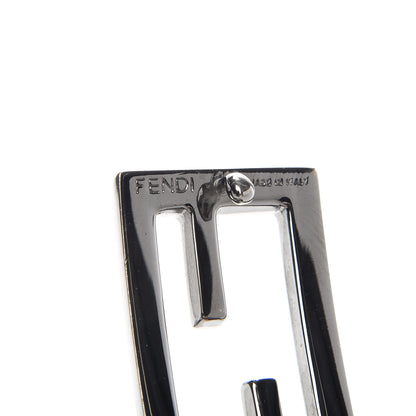 Fendi Fabric Calfskin FF Belt 85 34 Black 4 of 6