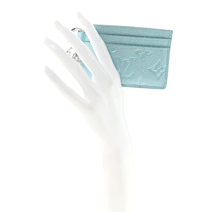 Louis Vuitton Empreinte Monogram LV Charms Card Holder Pearly Lagoon Turquoise 2 of 7