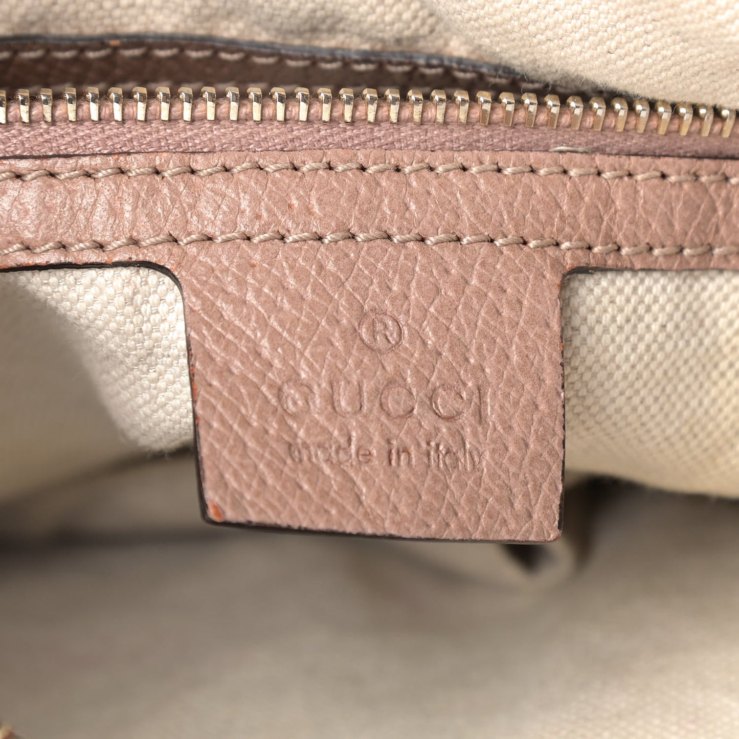 Monogram Large Bree Hobo Beige Soft Pink