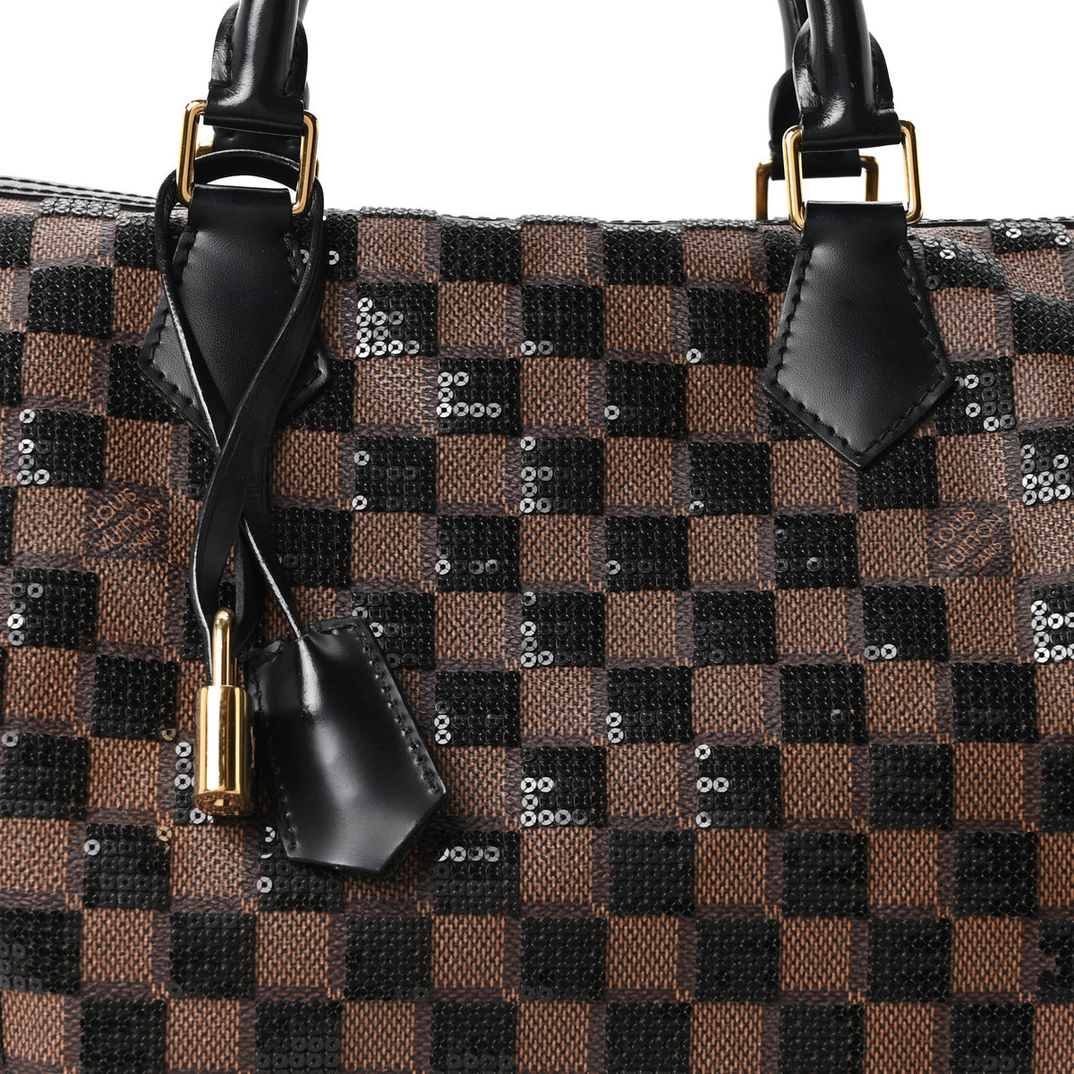 Damier Paillettes Speedy 30 Black