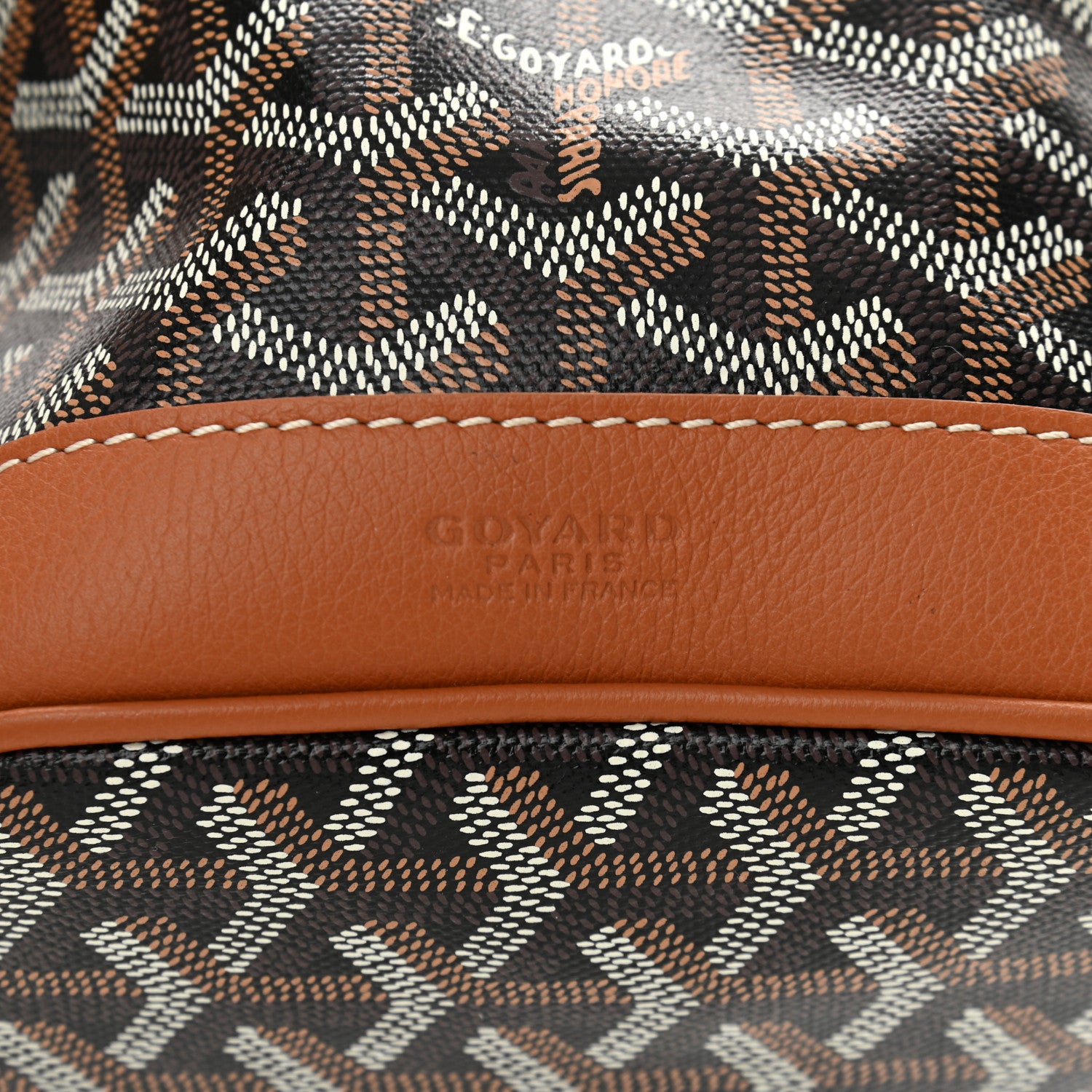 Goyard Goyardine Petit Flot Bucket Bag PM Black Gold 7 of 9