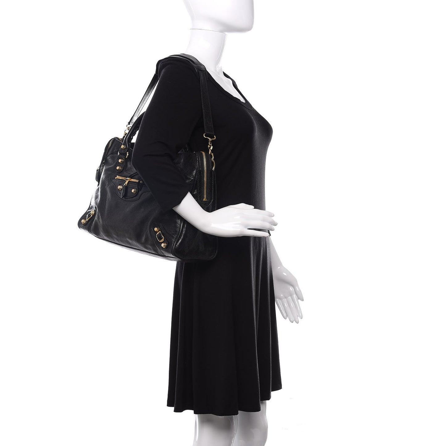 Agneau Giant 12 Gold Hardware City Black