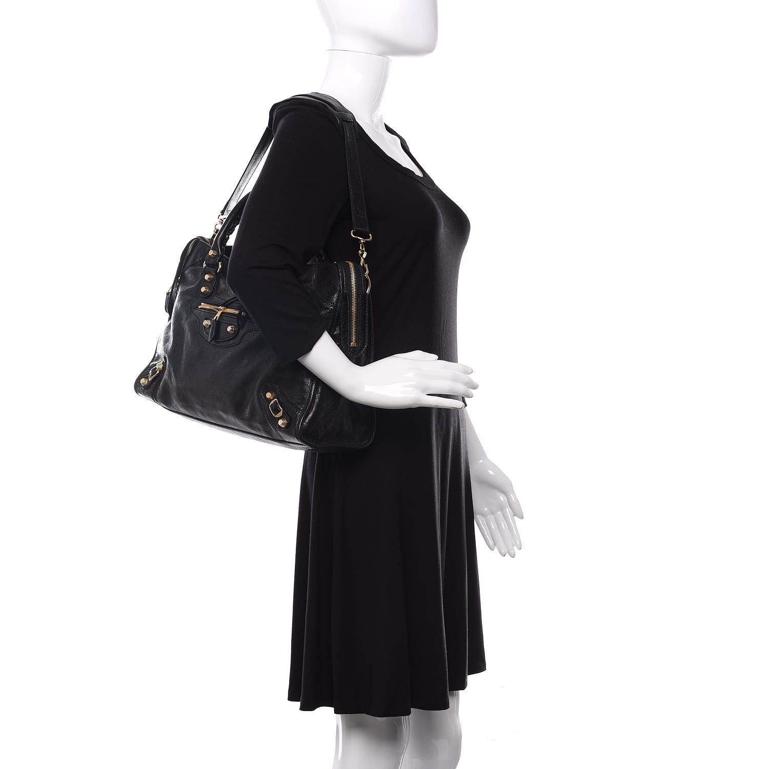 Balenciaga Agneau Giant 12 Gold Hardware City Black 2 of 12