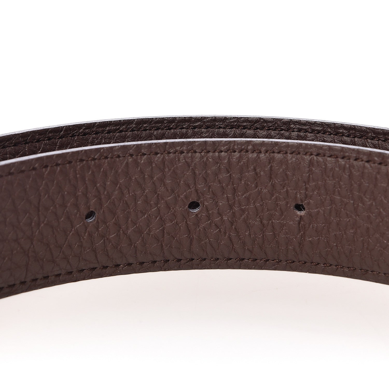 Hermes Box Togo 32mm Belt Strap 85 Black Chocolate 4 of 6