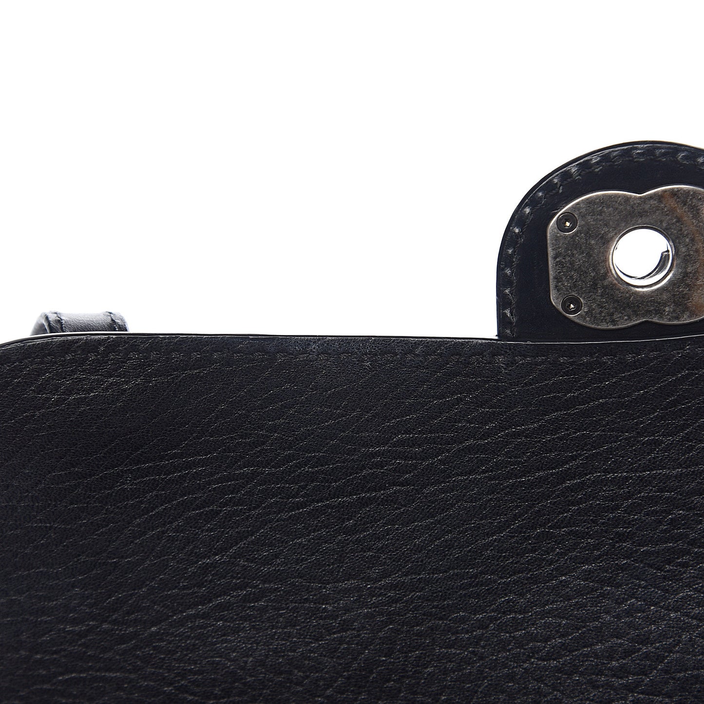 Studded Calfskin Lambskin Paris Dallas Flap Black