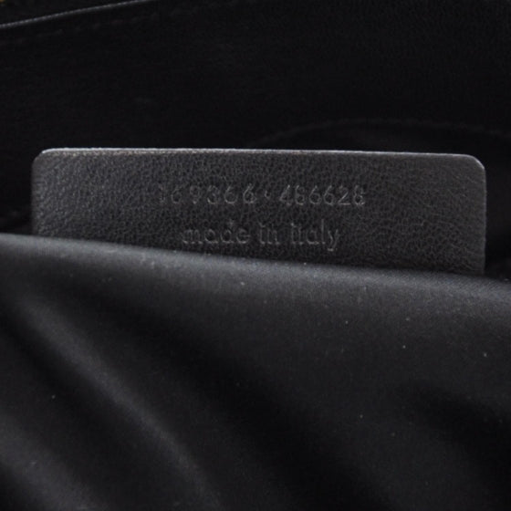 Leather Muse Messenger Bag Black