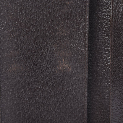Gucci Monogram Metal Bar Continental Flap Wallet Beige Ebony Dark Brown 9 of 13