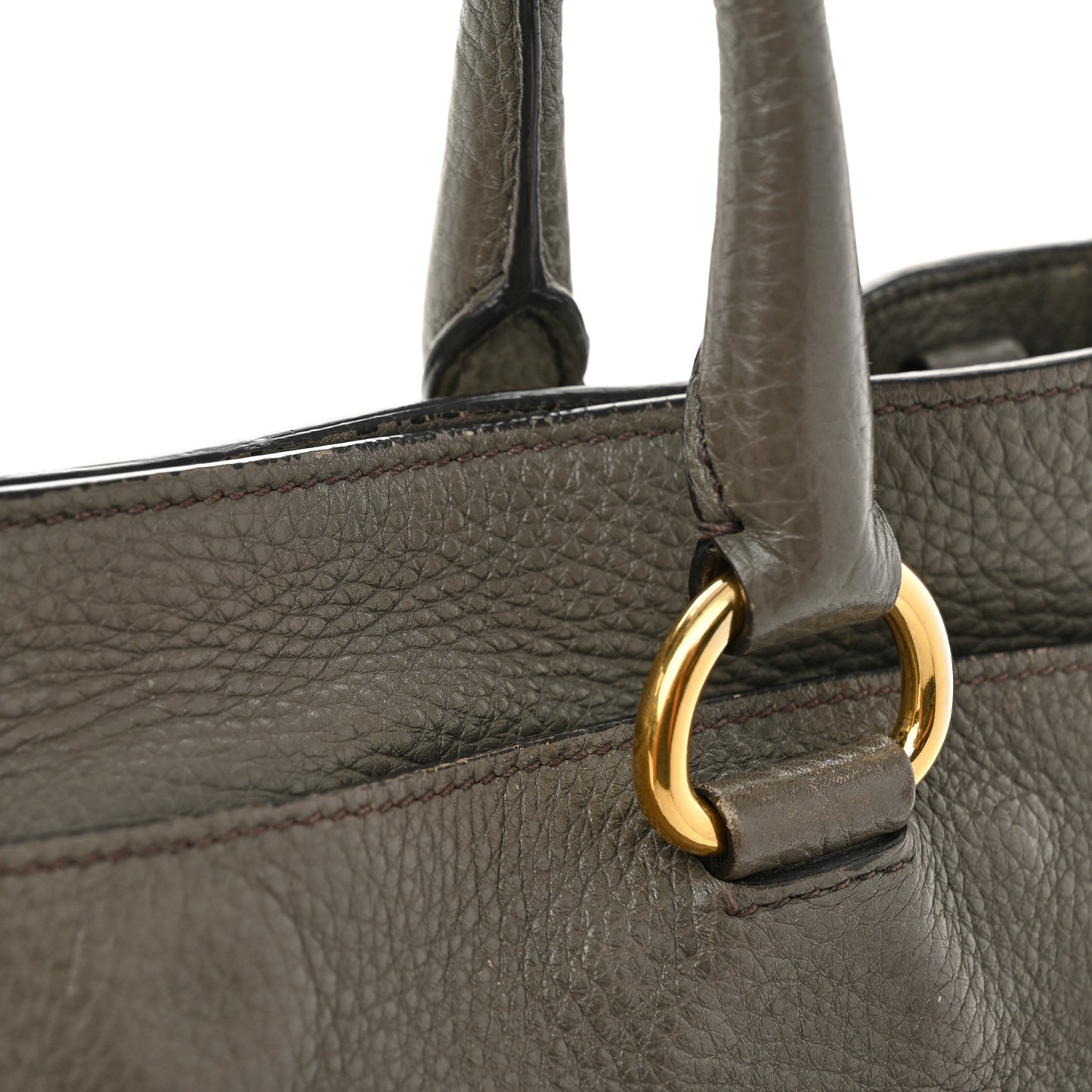 Vitello Daino Tote Dark Green