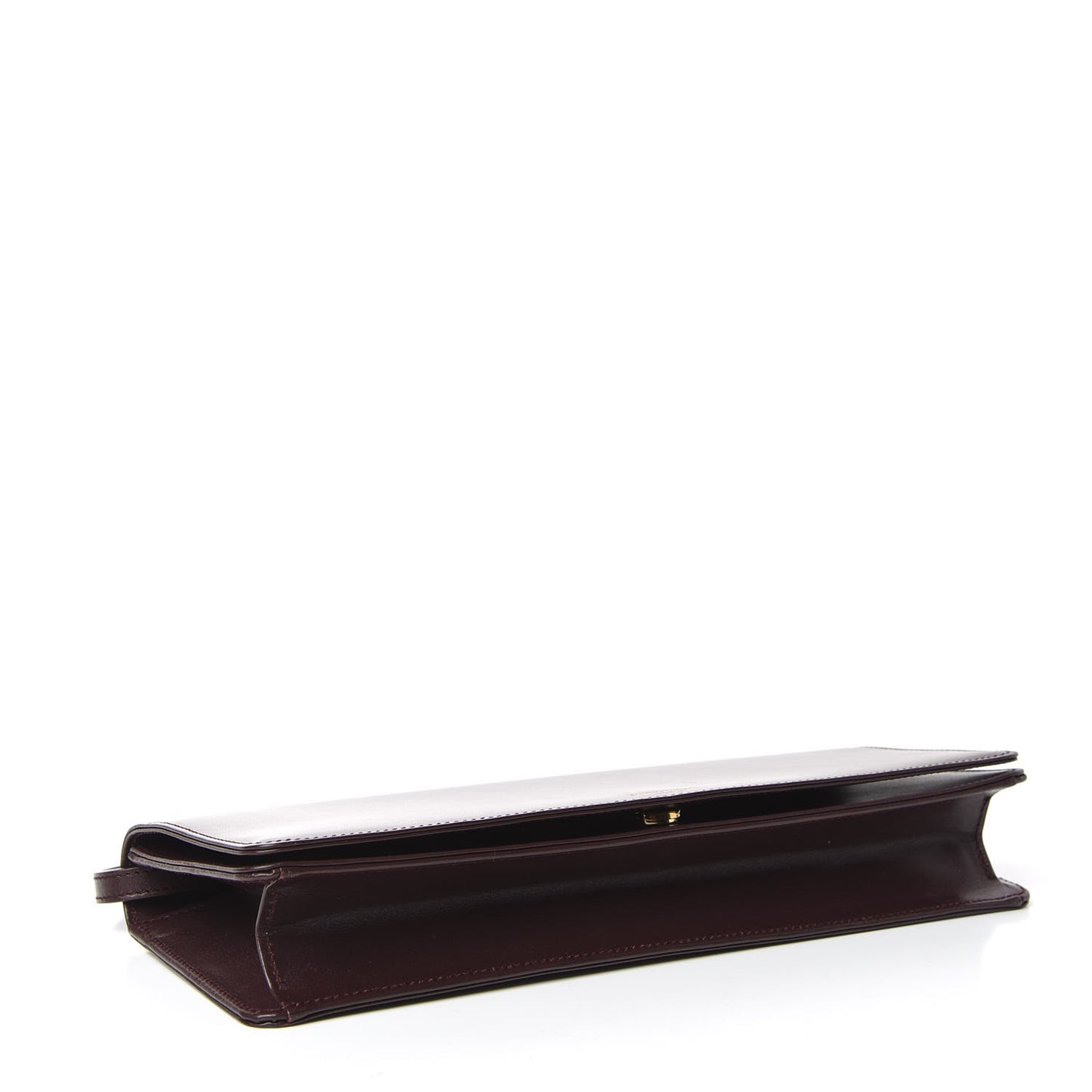 Smooth Calfskin Medium Marquage Clutch Bordeaux