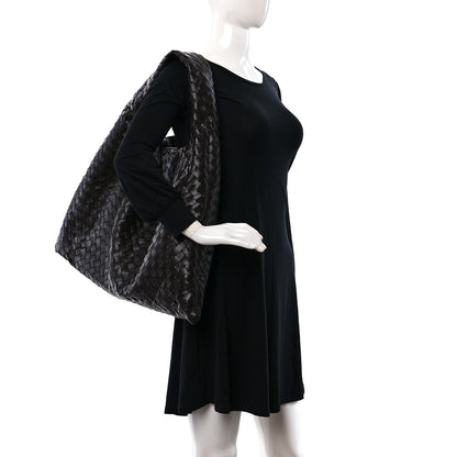 Bottega Veneta Calfskin Intrecciato Large Hop Ebano 2 of 8