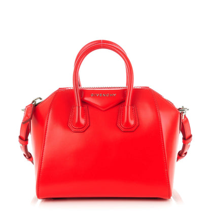 Givenchy Shiny Lord Calfskin Mini Antigona Red 1 of 7
