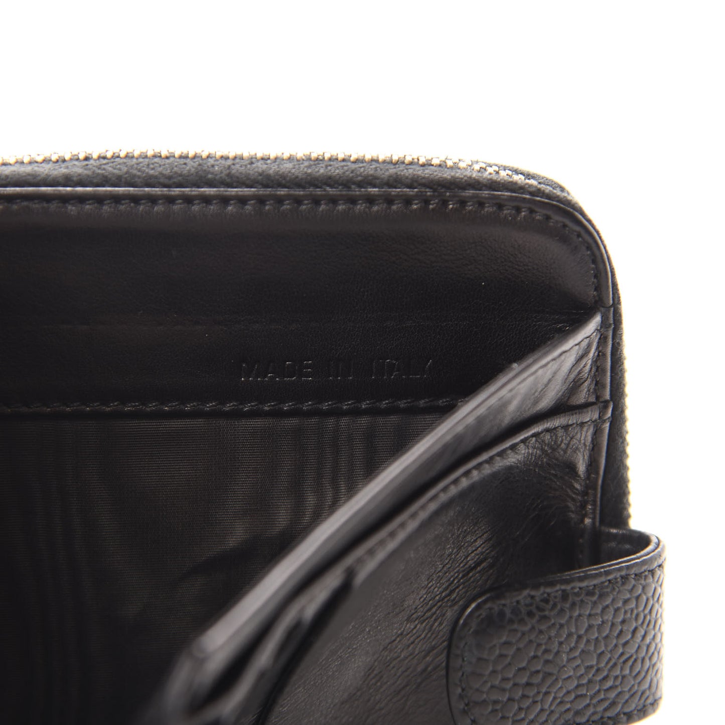 Caviar Timeless CC Compact French Wallet Black